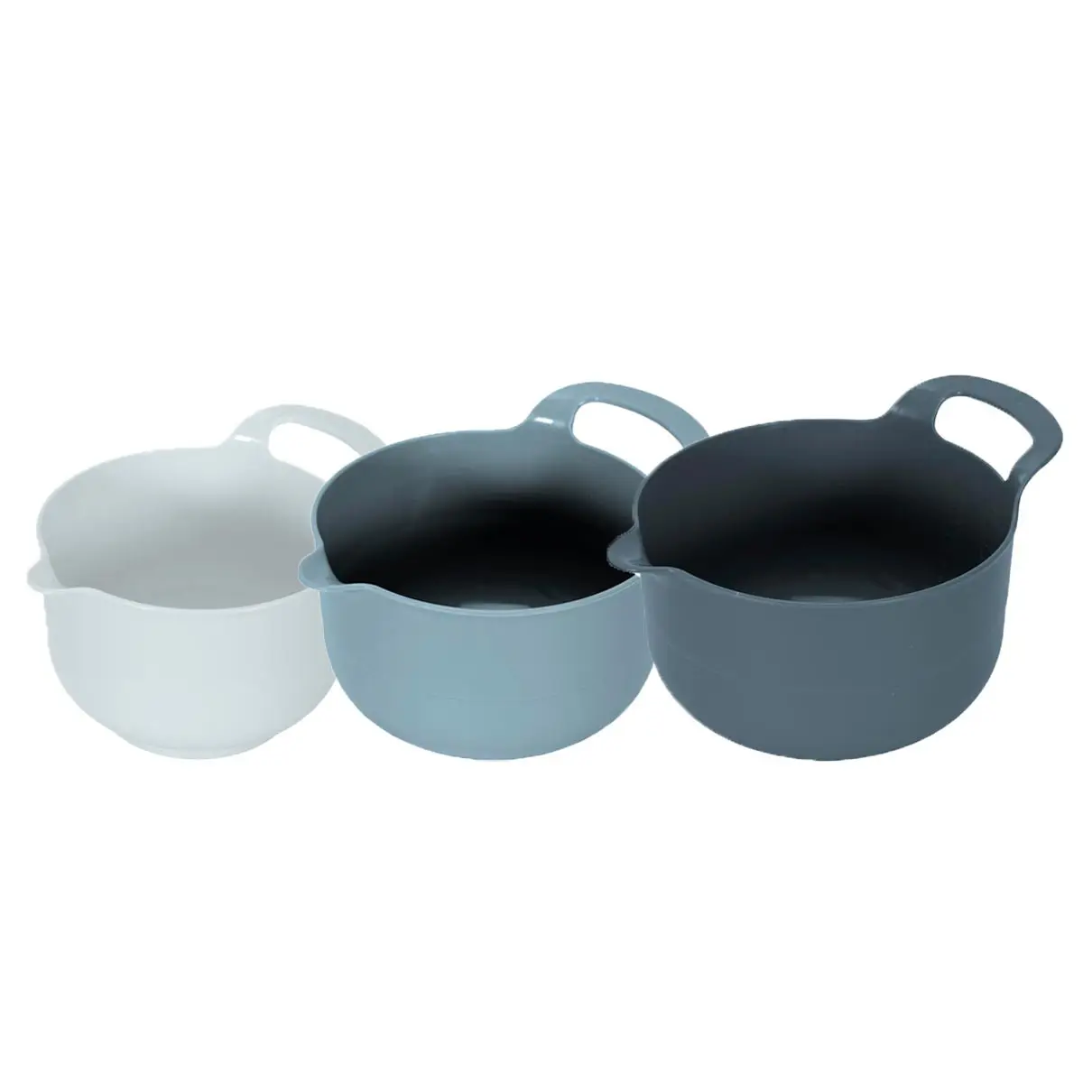 Lot de 3 Bols Pâtissiers «Mélangeur» 18cm Bleu