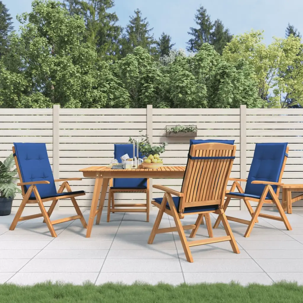 Lot de 4 Chaise bois composite Ivar Bleu 60 X 74,5 X 104 cm – P87210B