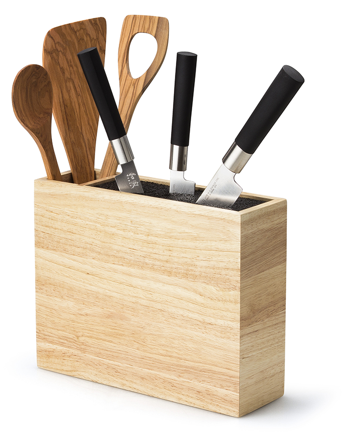 Caja para cuchillos con compartimento para utensilios.j2{font-size:18px}21×9 cm