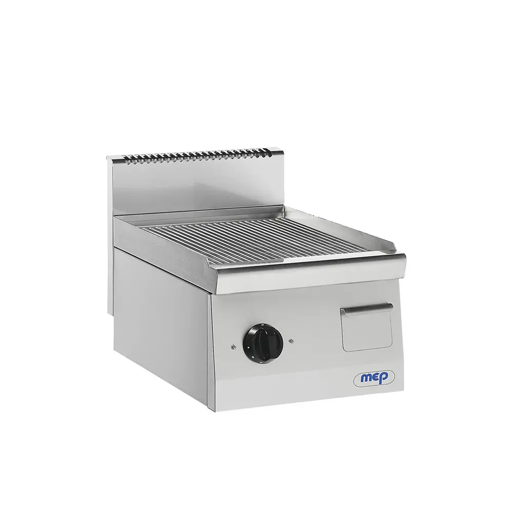 Grills Electriques, acier inoxydable, simples rainurées