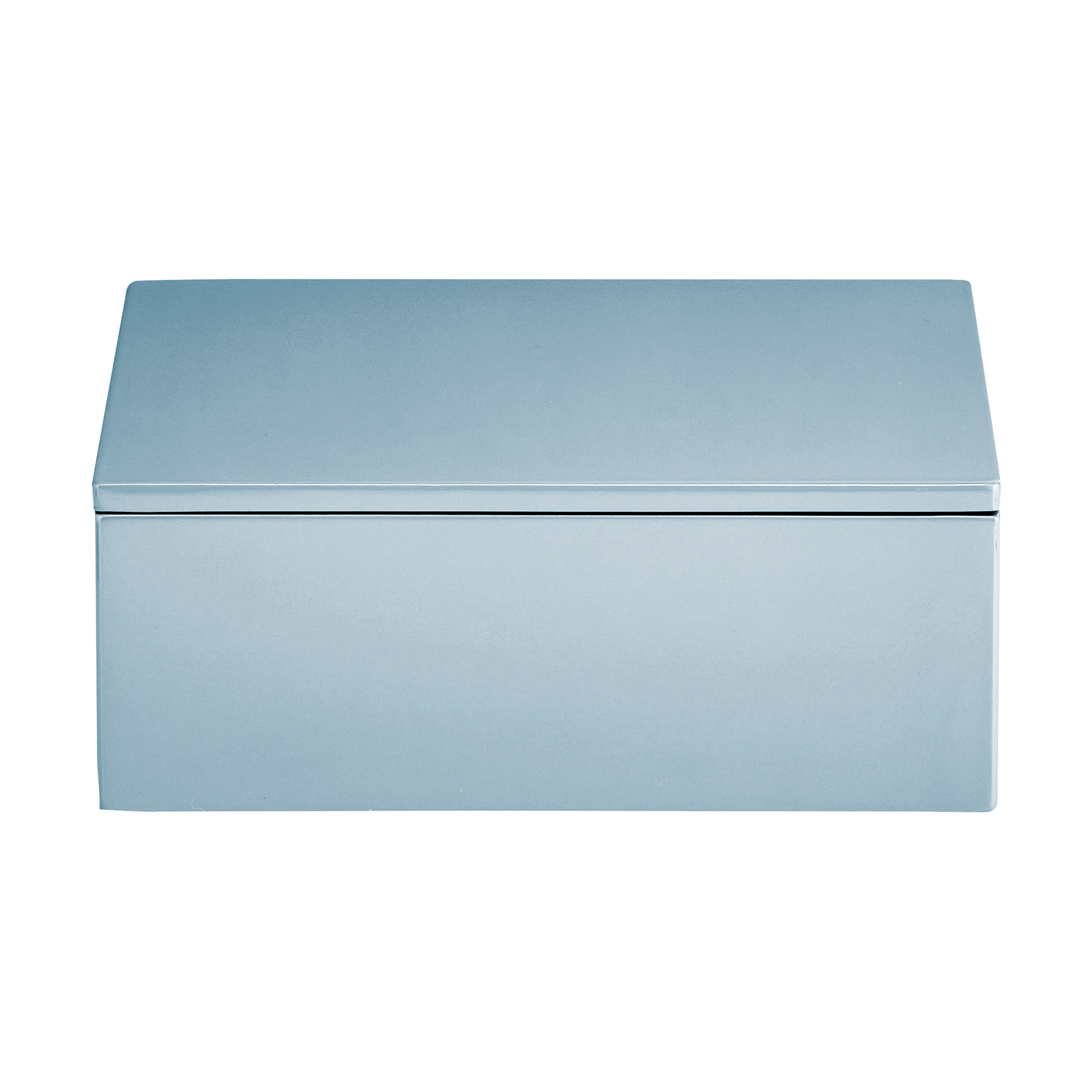 Caja de almacenamiento lacada Lux 19x19x7 cm.jp{font-size:18px}Powder blue