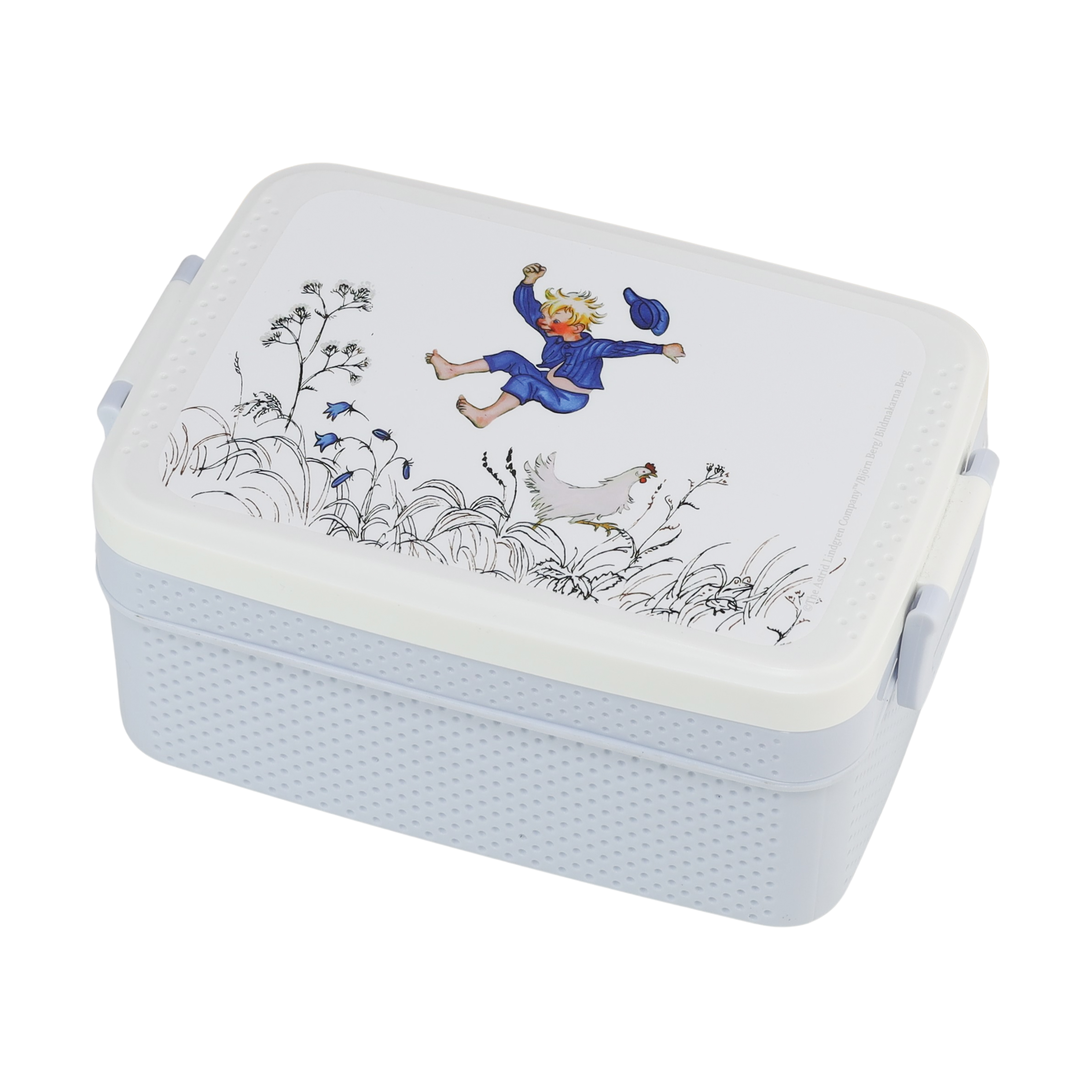 Fiambrera Emil i Lönneberga 8×18,5 cm.jq{font-size:18px}Azul-blanco