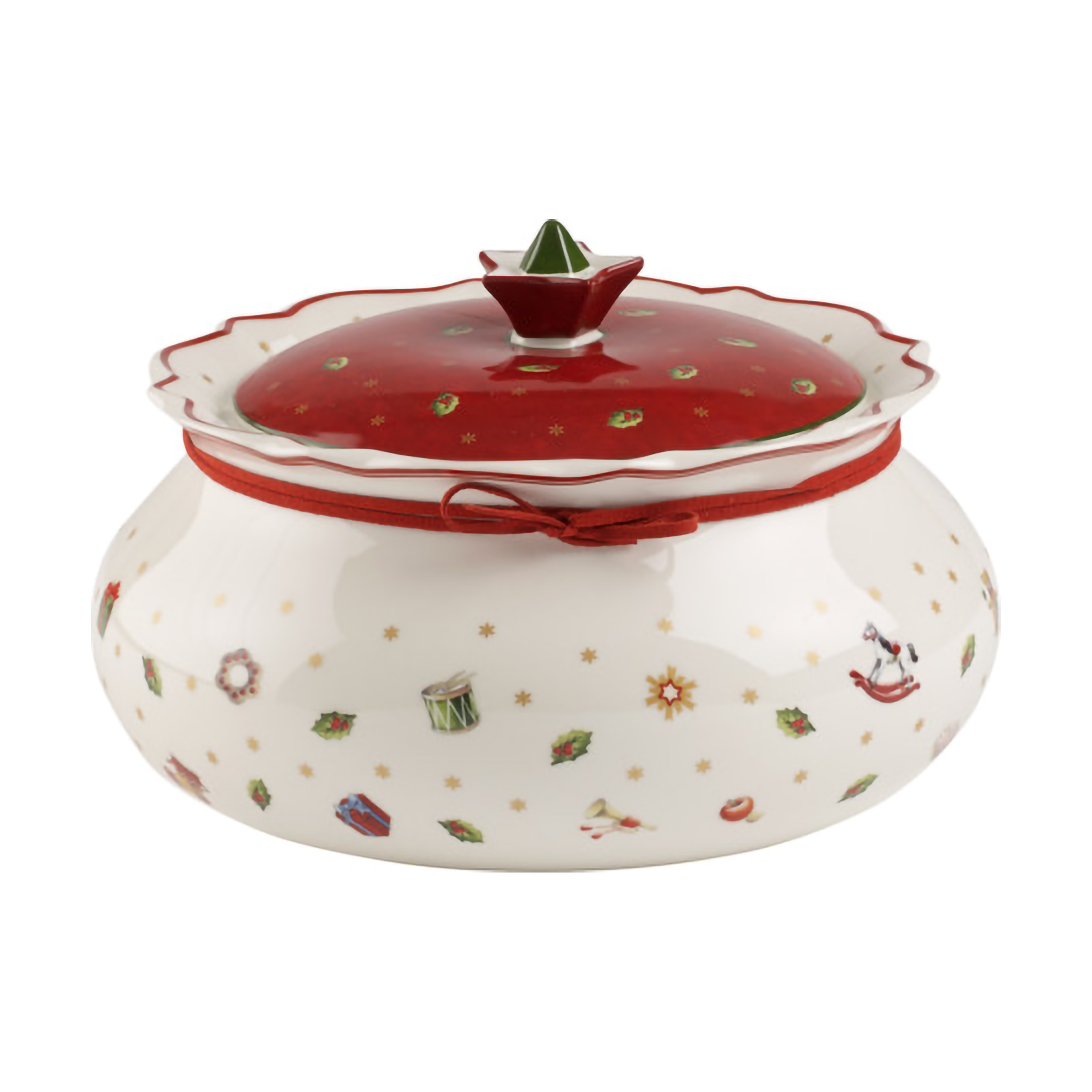 Tarro con tapa Toy’s Delight M, 1,9 L.jp{font-size:18px}Blanco-rojo