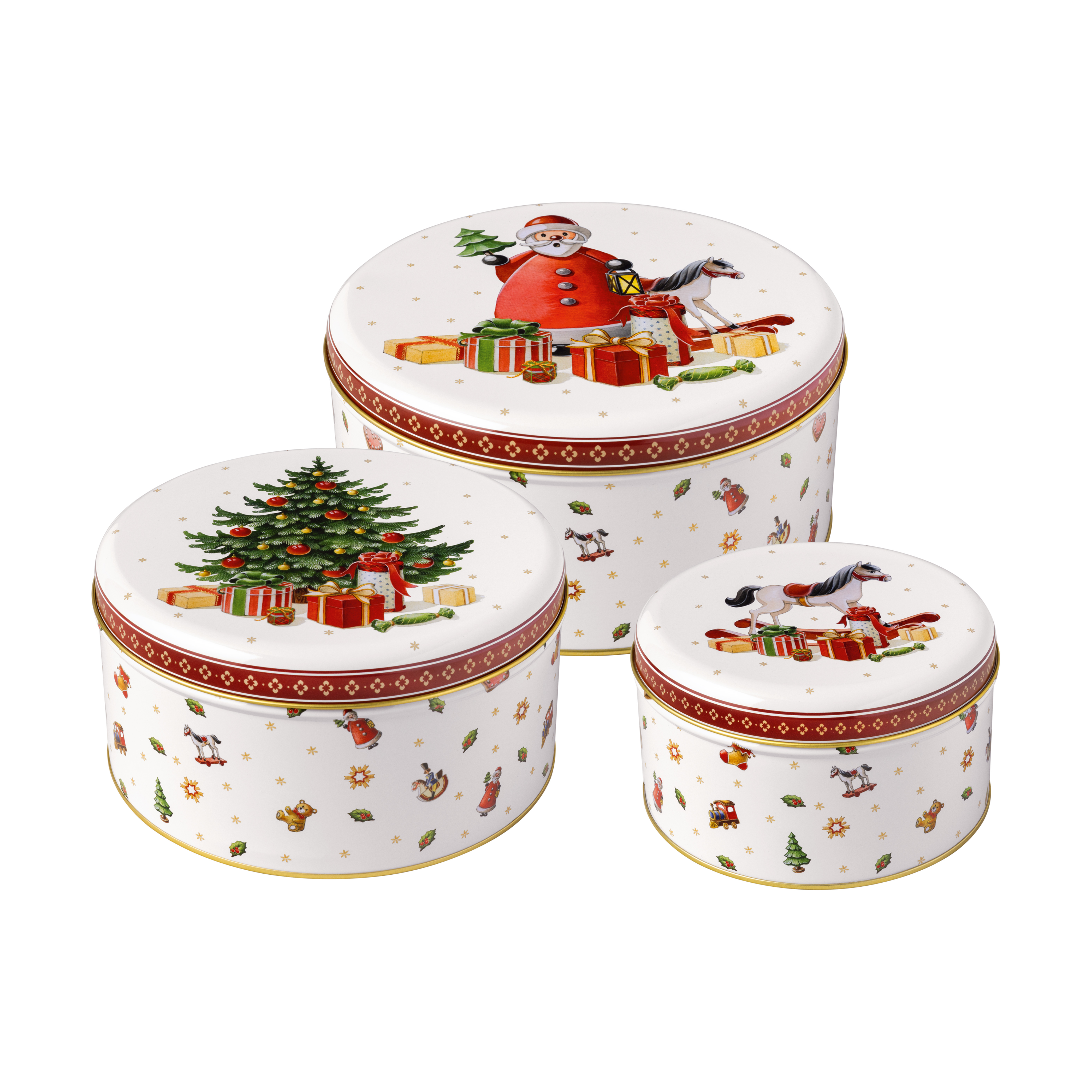 Tarros para galletas Winter Collage Accessories 3-pack.jp{font-size:18px}Blanco