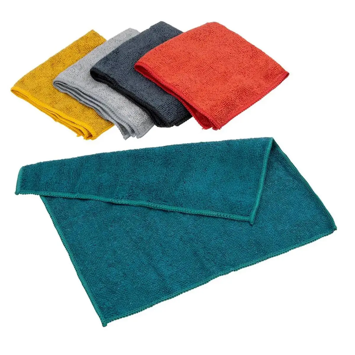 Lot de 5 Chiffons Microfibre «Colores» 30cm Multicolore