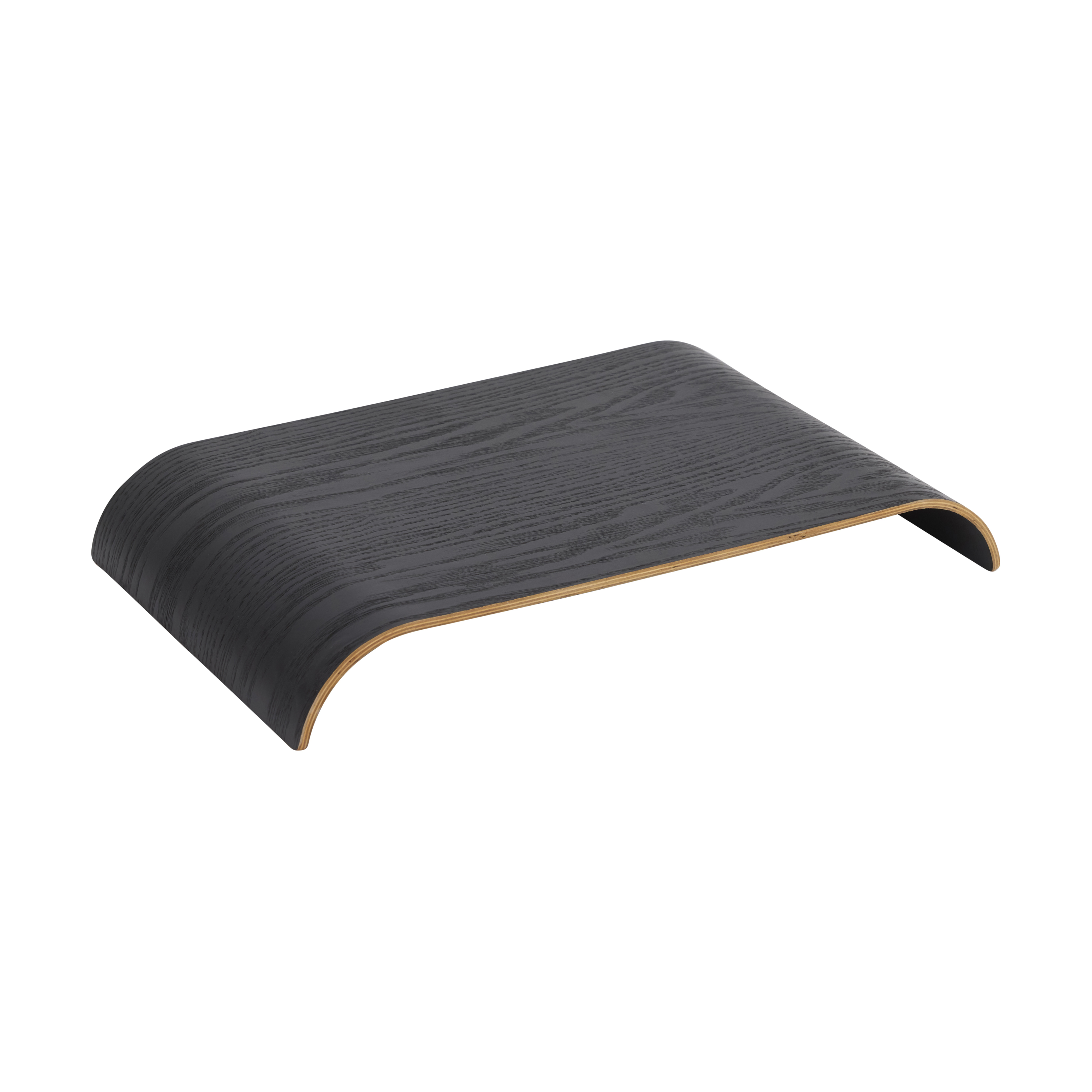 Bandeja/panel superior Curva para estante Curva 40,4 cm.jo{font-size:18px}Negro