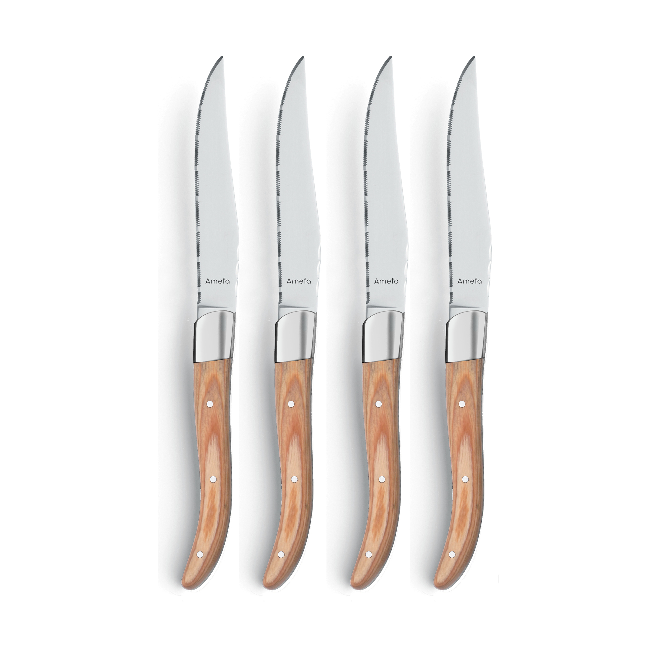4 Cuchillos para parrilla Royal Steak.jp{font-size:18px}Natural en caja de madera