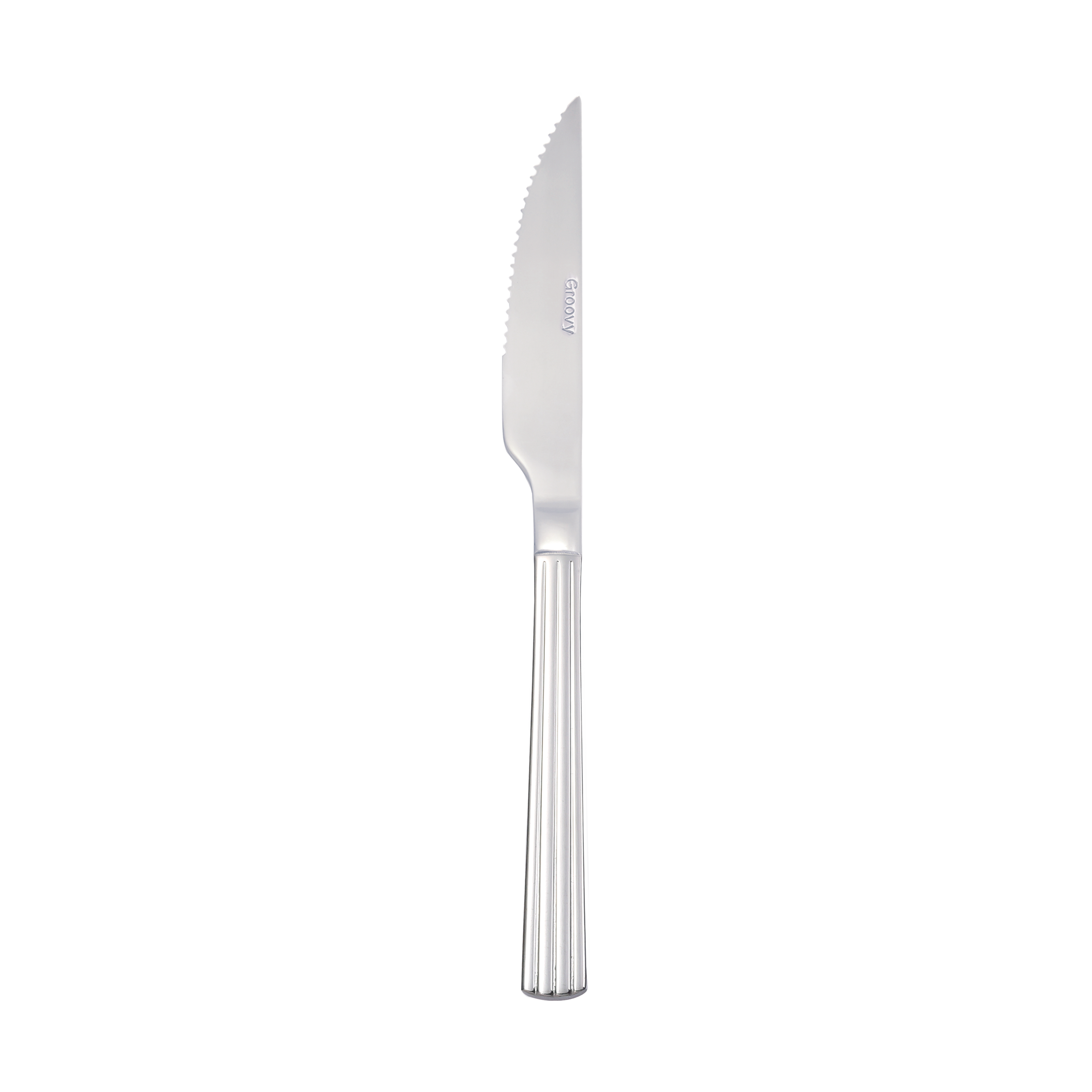 Cuchillo de carne Groovy.jp{font-size:18px}Acero inoxidable