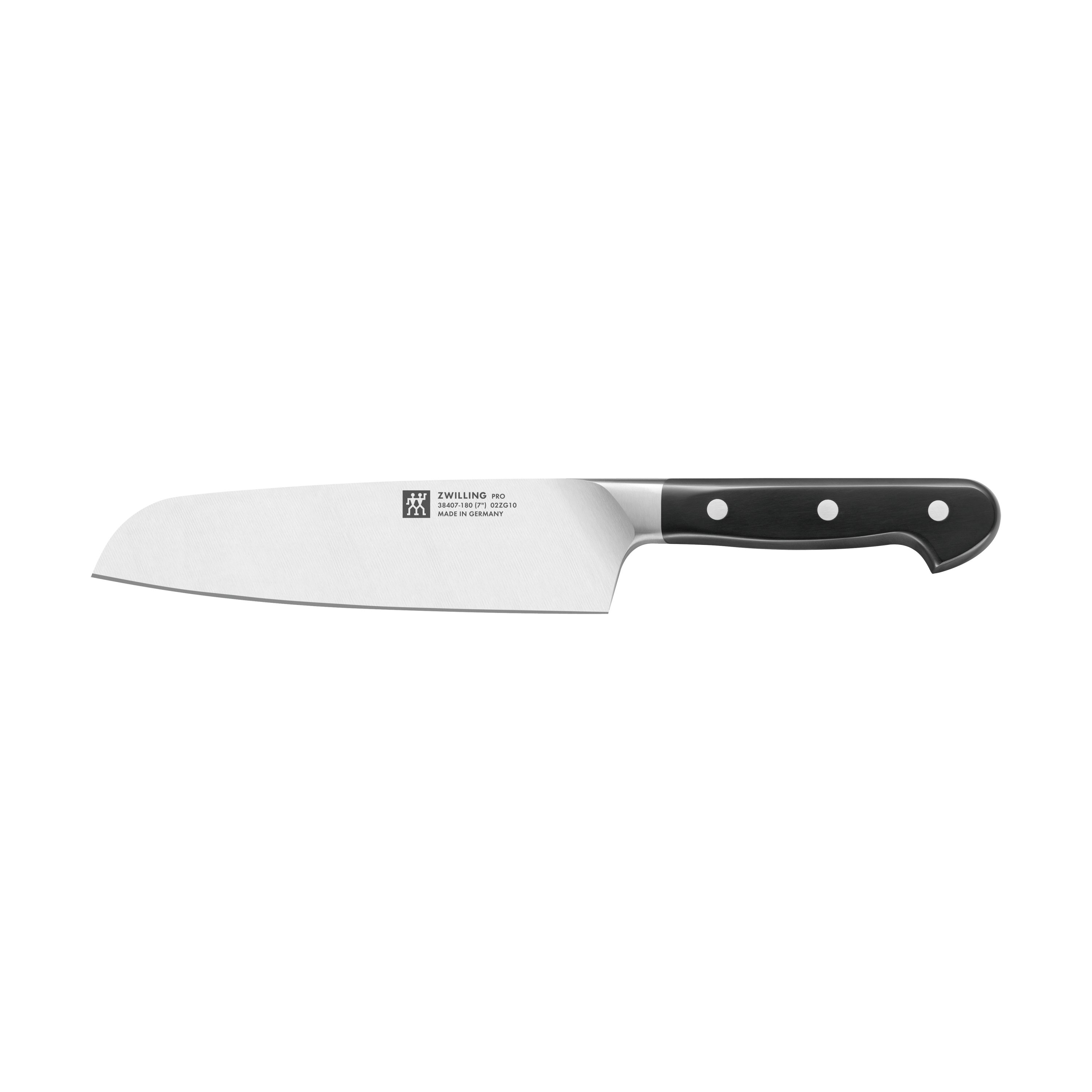 Zwilling Pro cuchillo santoku 18 cm.jo{font-size:18px}Negro-acero inoxidable