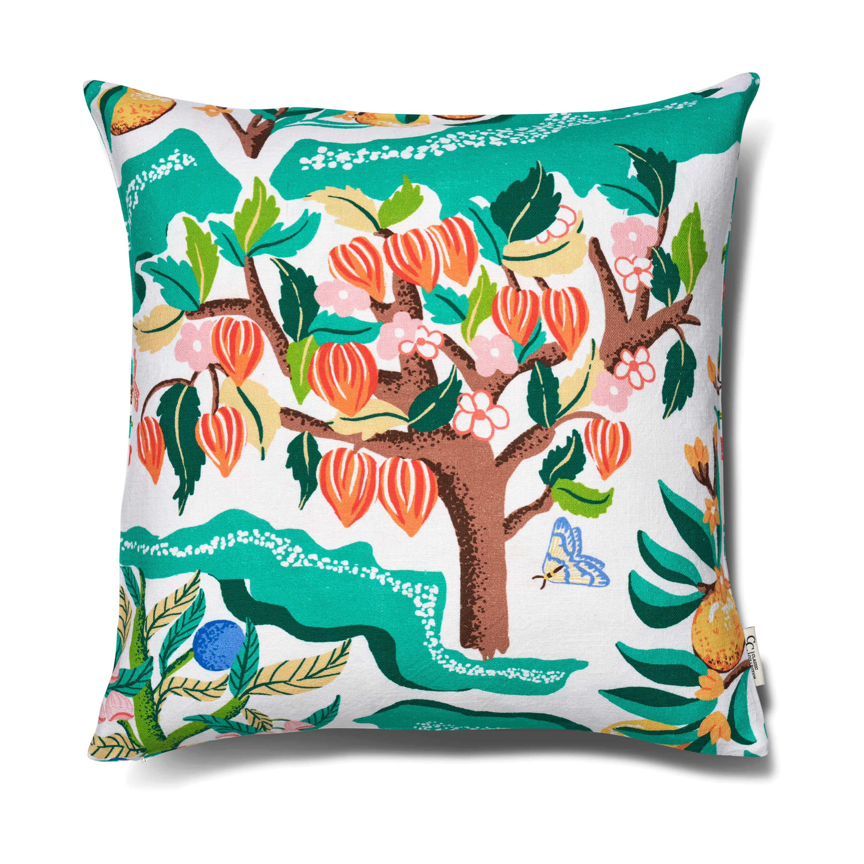 Botanical Cherry Funda de cojín 50×50 cm.jv{font-size:18px}White