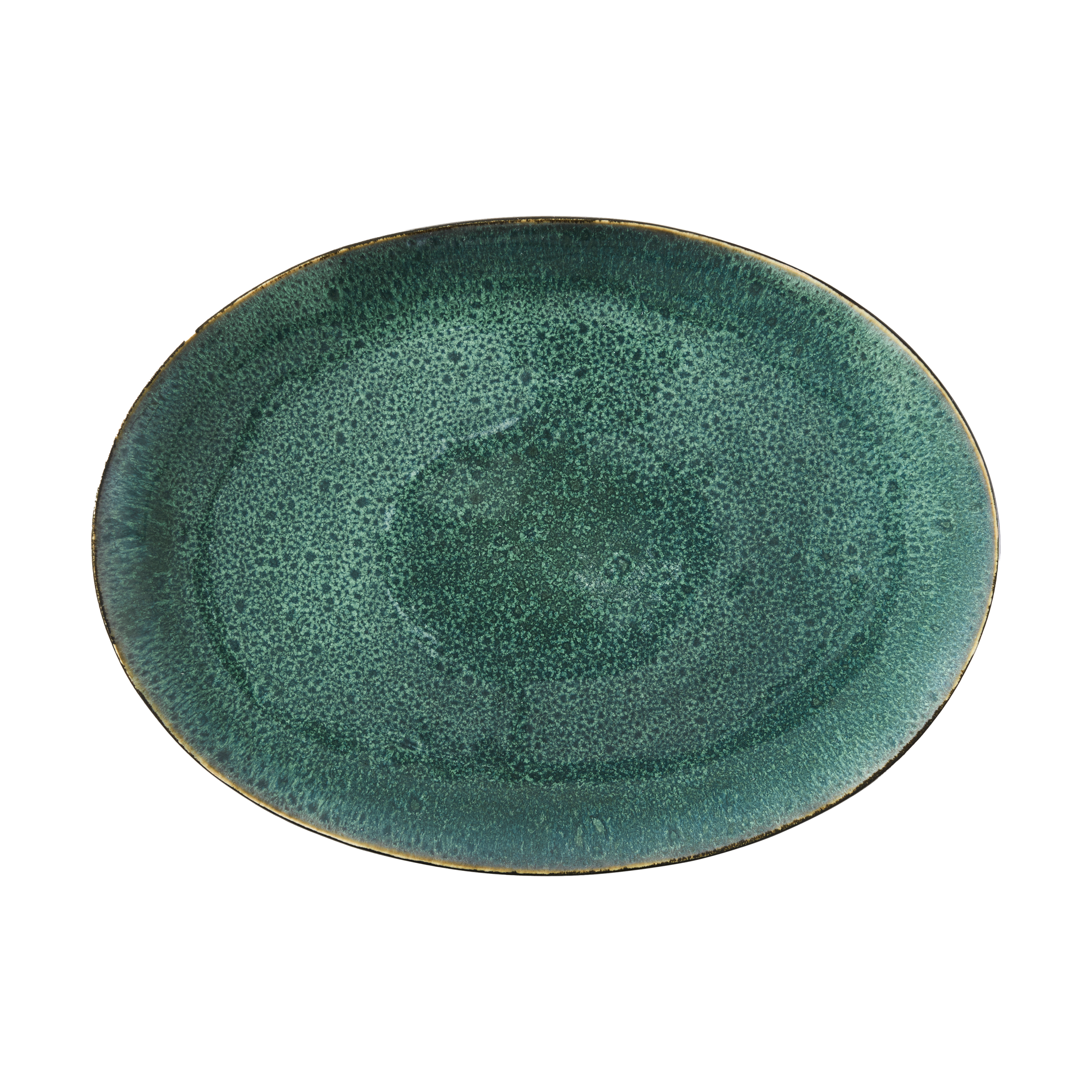 Plato ovalado Bitz 45×34 cm.jp{font-size:18px}Negro-verde