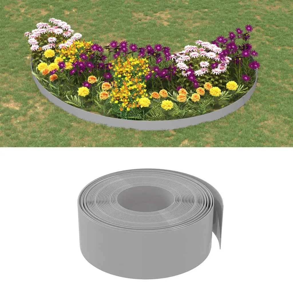 Lot de 4 bordure de jardin gris 10 X 20 cm – Prolenta Premium