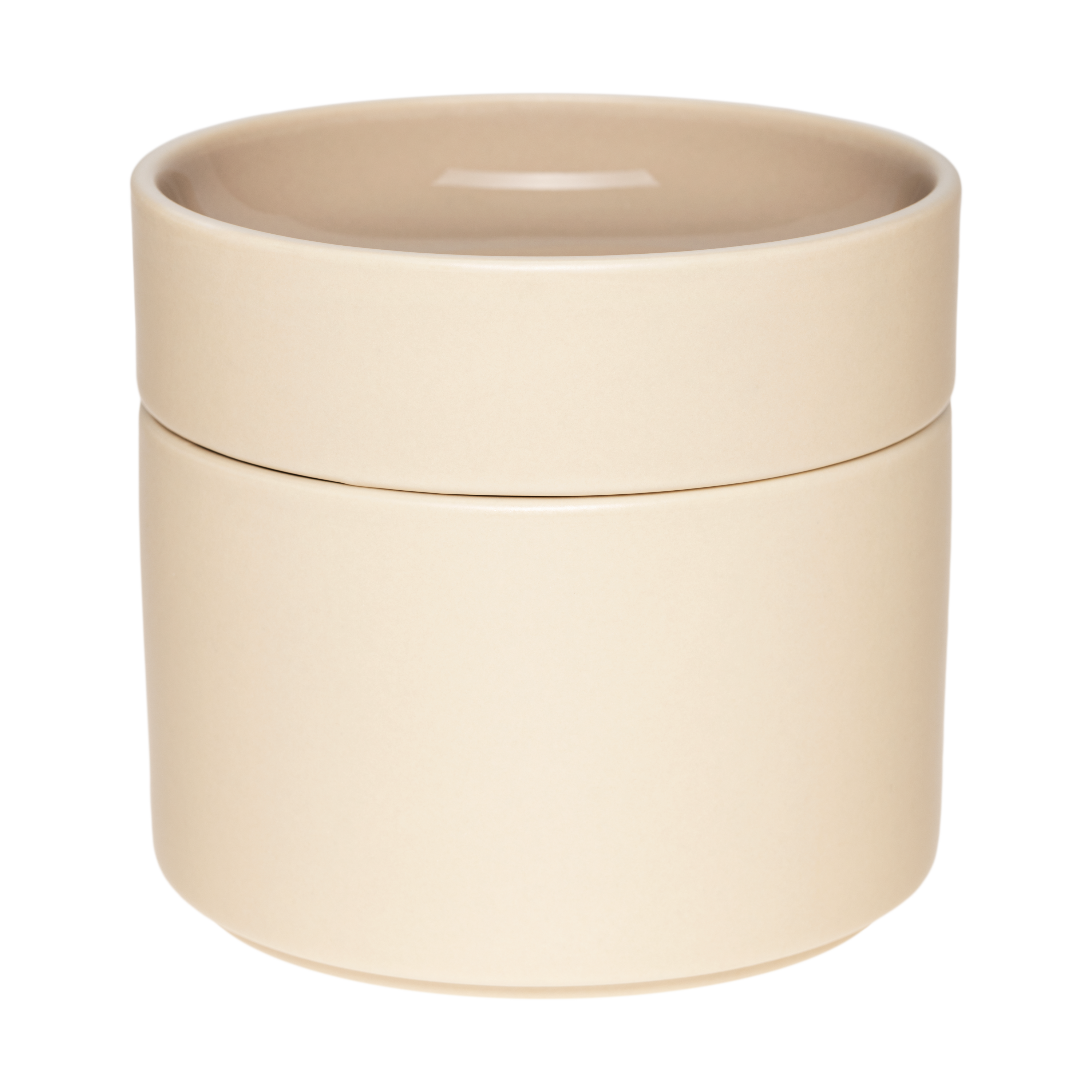 Tarro decorativo Kirnu Ø11×10 cm.jq{font-size:18px}Beige