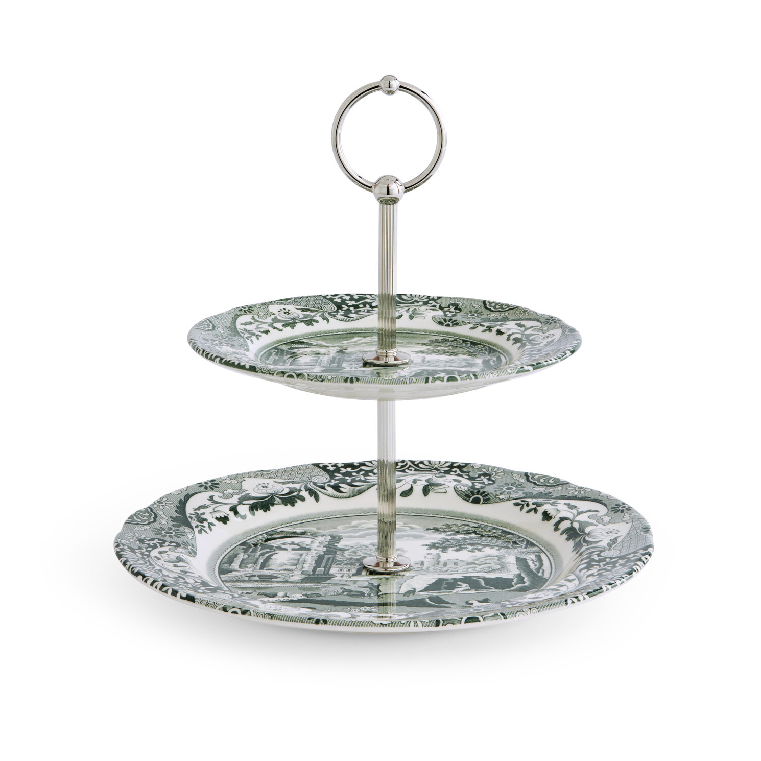 Plato de tartas Heritage Green Italian.iy{font-size:18px}Verde, 2 niveles