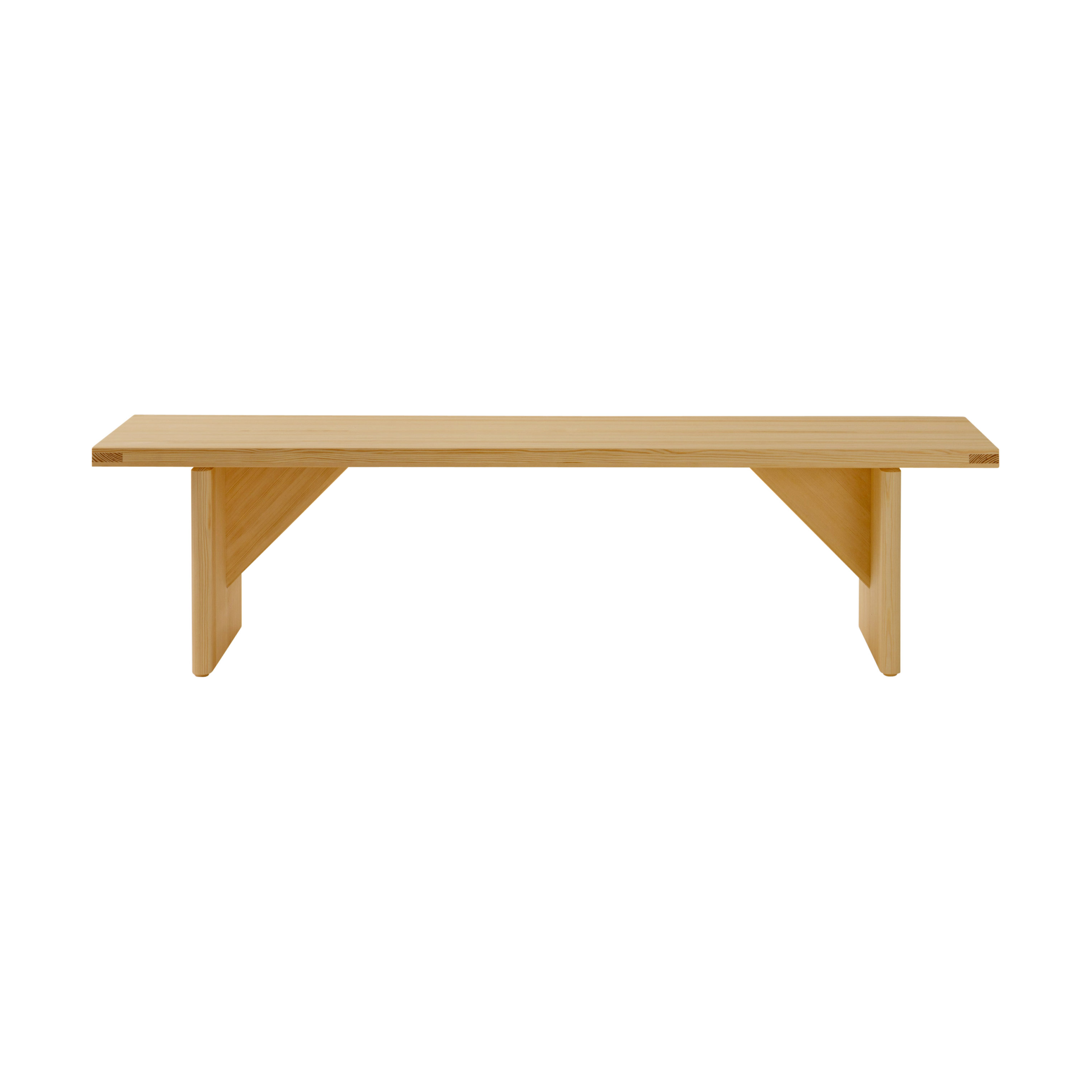 Banco 012 Kolmio Bench.k0{font-size:18px}Pino aceitado y encerado mate, 176x42x45 cm