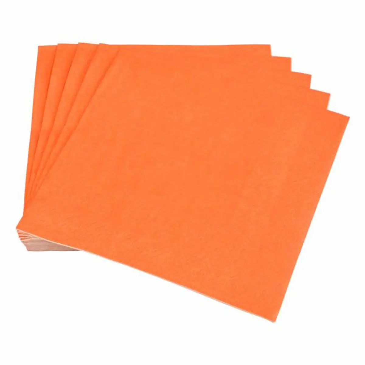 Lot de 20 Serviettes en Papier «Vitamine» 33x33cm Terracotta