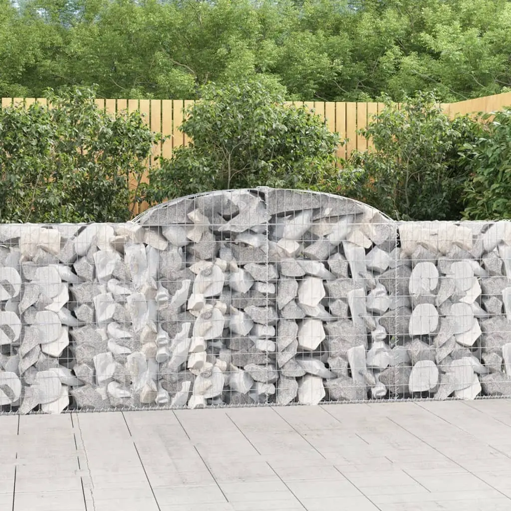 Lot de 4 Cages à Gabions Acier Galvanisé Mur de Soutènement Jardin Argent 300x30x120cm – ComfortXL Outdoor Living