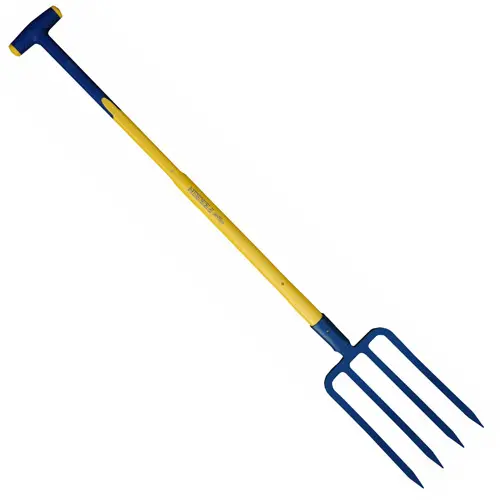 Fourche à bêcher à douille 4 dents 29 cm manche tri