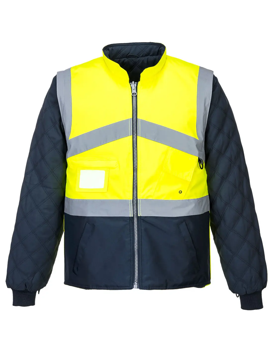 Gilet Hivis Bicolore Reversible Couleur : Jaune/marine Taille M