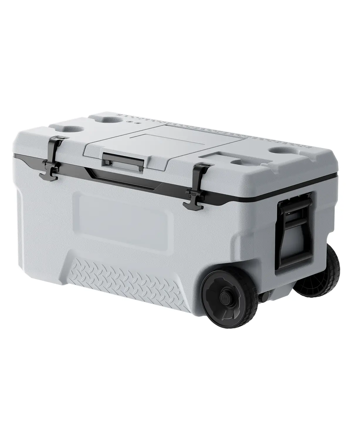 VEVOR Glacière rigide isotherme 74QT/70L, roulettes, poignées.