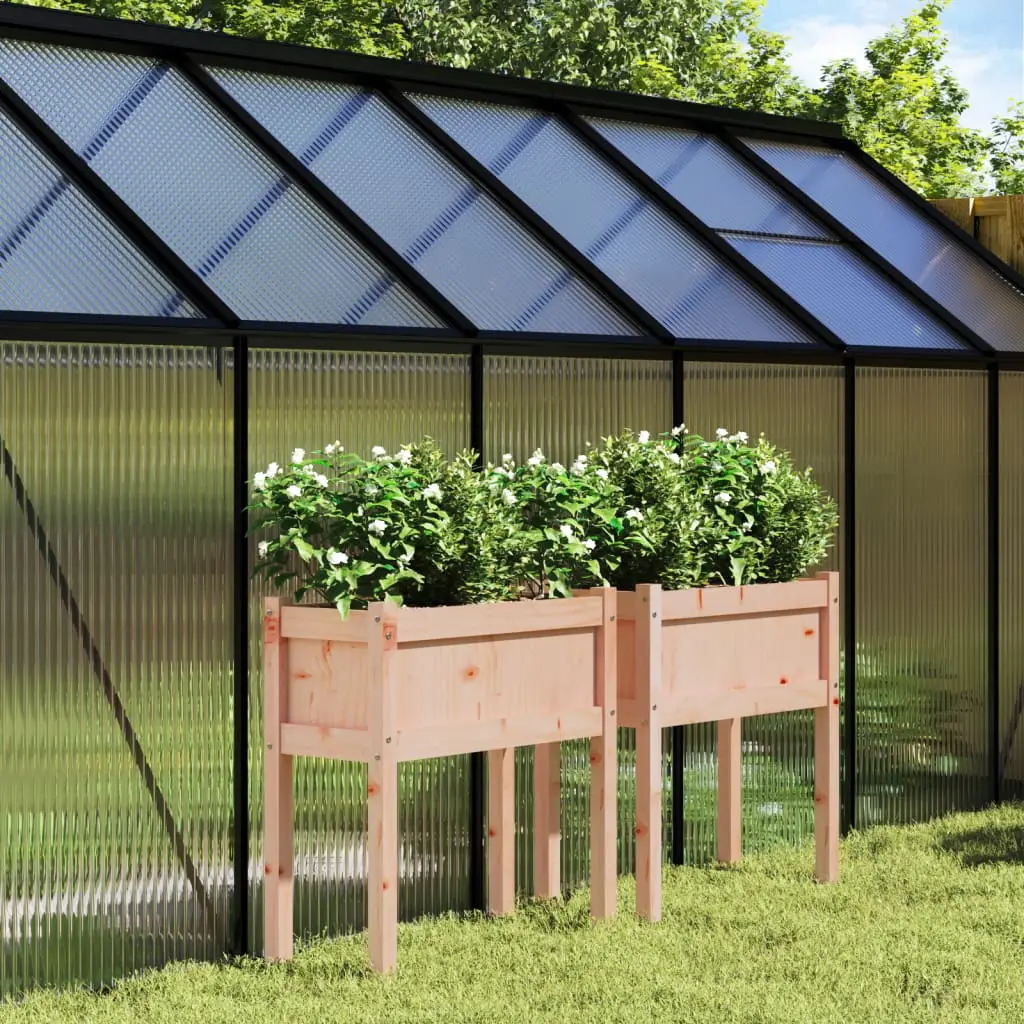 Lot de 2 Jardiniere plastique Battista Brun 70 X 31 X 70 cm – P95087B