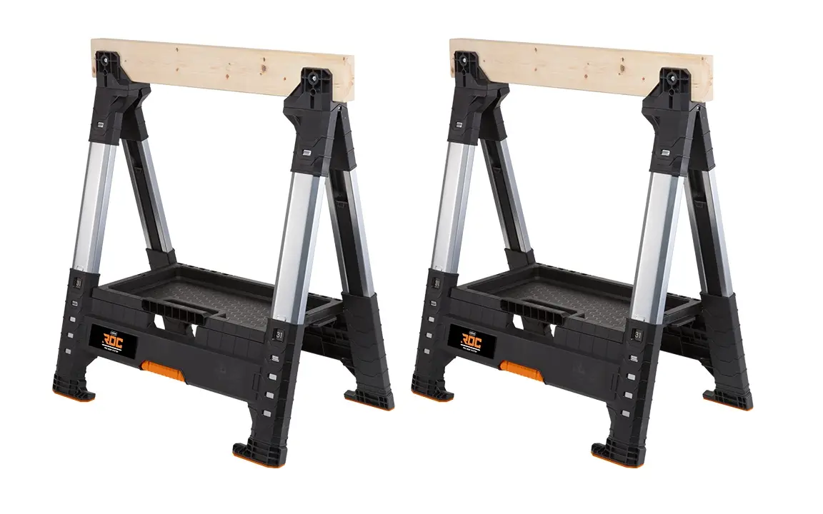 Lot de 2 tréteaux ajustables Lumberjack pour bricolage – KETER