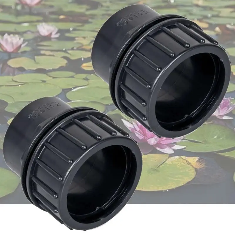 Lot de 2 Passe Parois À VISSER PVC 63mm pour bassin et étang
