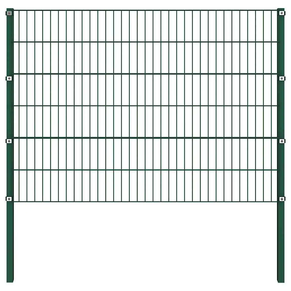Grillage Rigide Fer Jardin Protection Robuste 3 Panneaux 170x120cm Vert Mousse