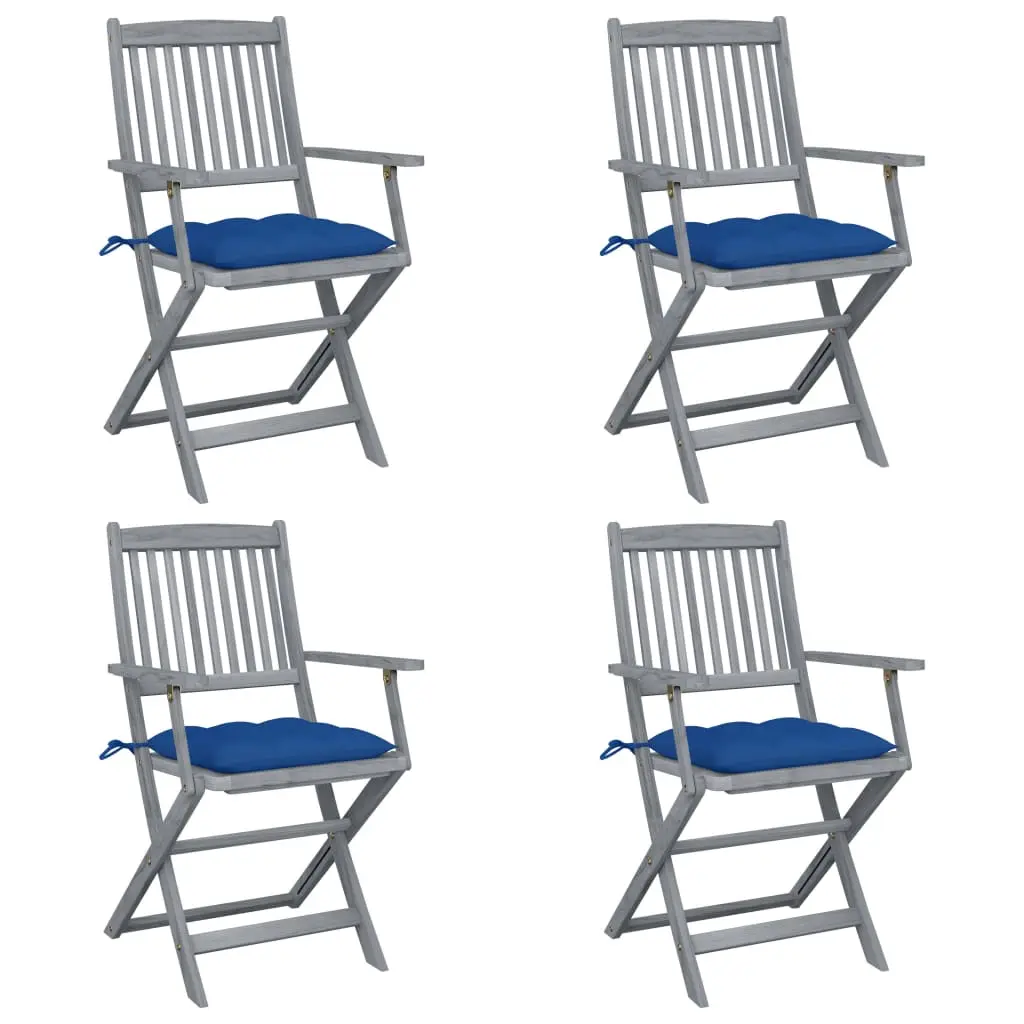 Lot de 4 Chaise bois composite Antonia Bleu 54 X 57 X 91 cm – P87209B