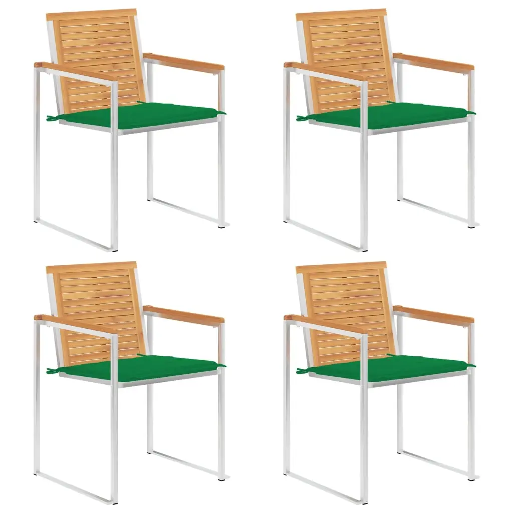 Lot de 4 Chaise bois composite Alessandro-Giovanni Vert 60 X 56 X 85 cm – P87209V