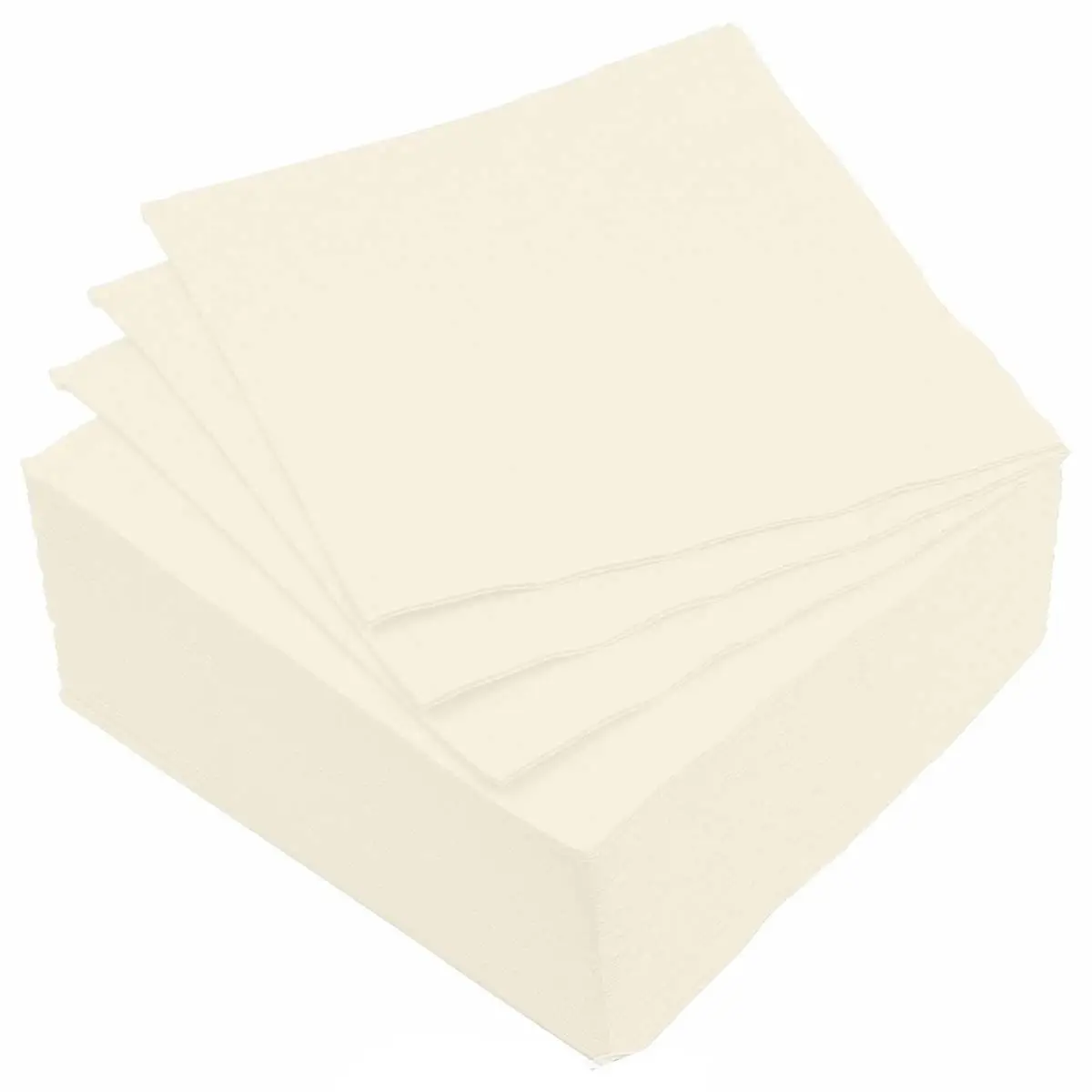 Lot de 40 Serviettes en Papier «Vitamine» 38x38cm Crème