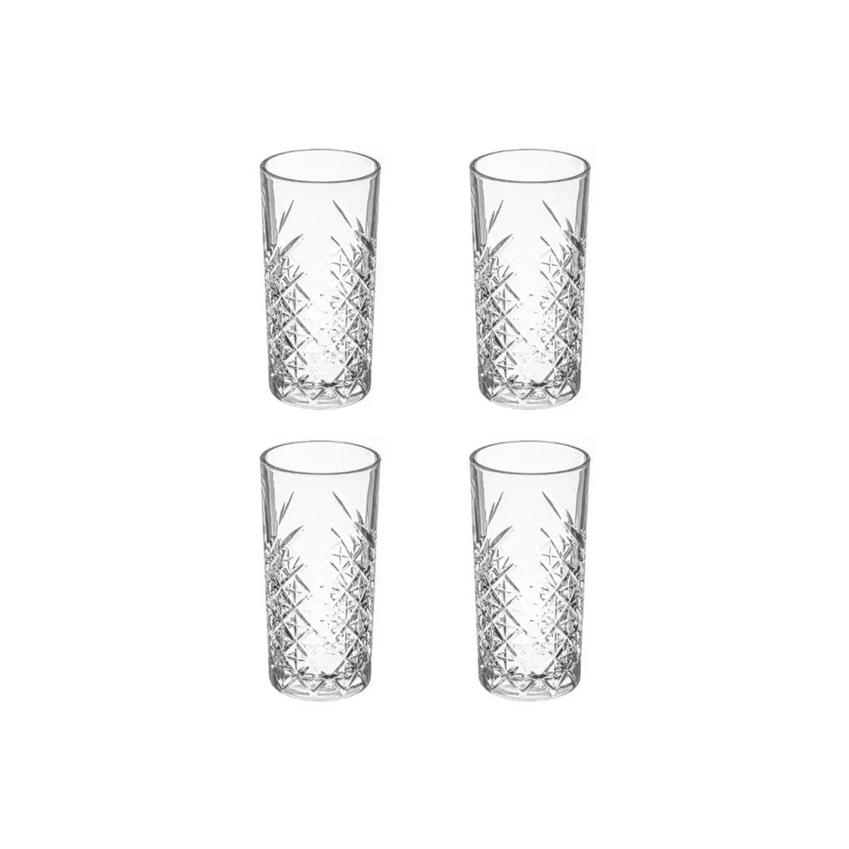 Lot de 4 Verres à Whisky «Timeless» 45cl Transparent