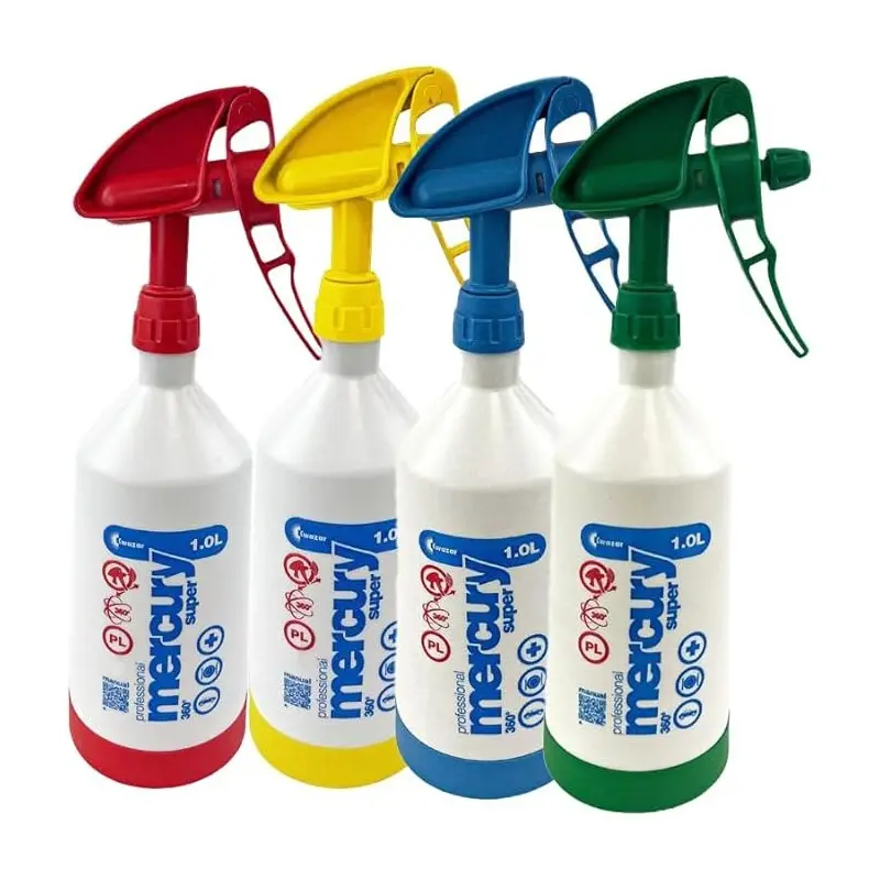 Lot de 4 Pulvérisateurs à main – MERCURY PRO – Pulvérisateurs 1 L