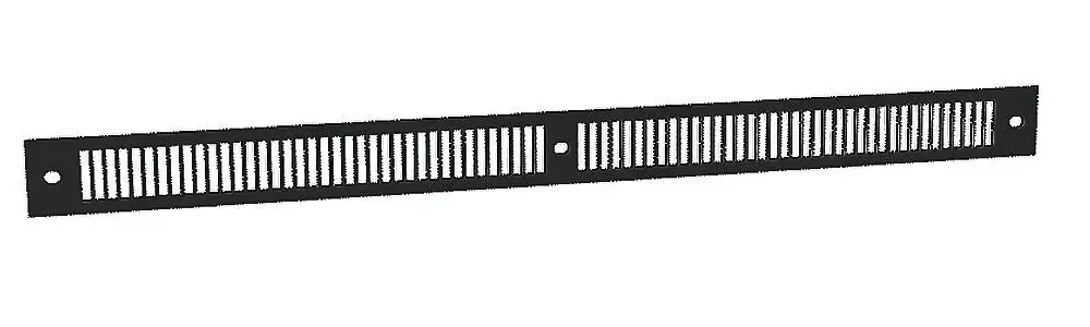 Grille prélaqué noir GAE2A noir 390x28x1mm