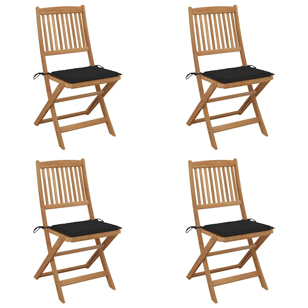 Lot de 4 Chaise bois composite Bellavary Noir 48,5 X 57 X 91 cm – P87209N