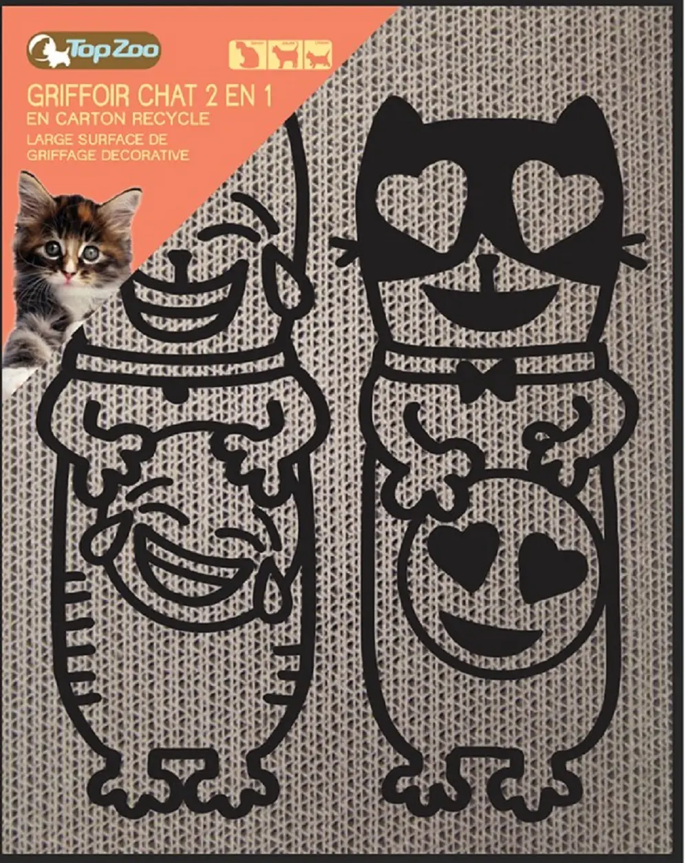 Griffoir Pour Chat 2 En 1 Avec Hebe à Chat TOPZOO