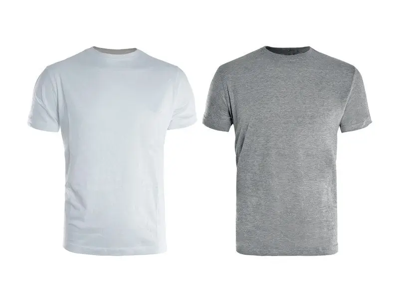 Lot De 2 Tee-Shirts De Travail Bicolore Blanc / Gris, Taille L KAPRIOL