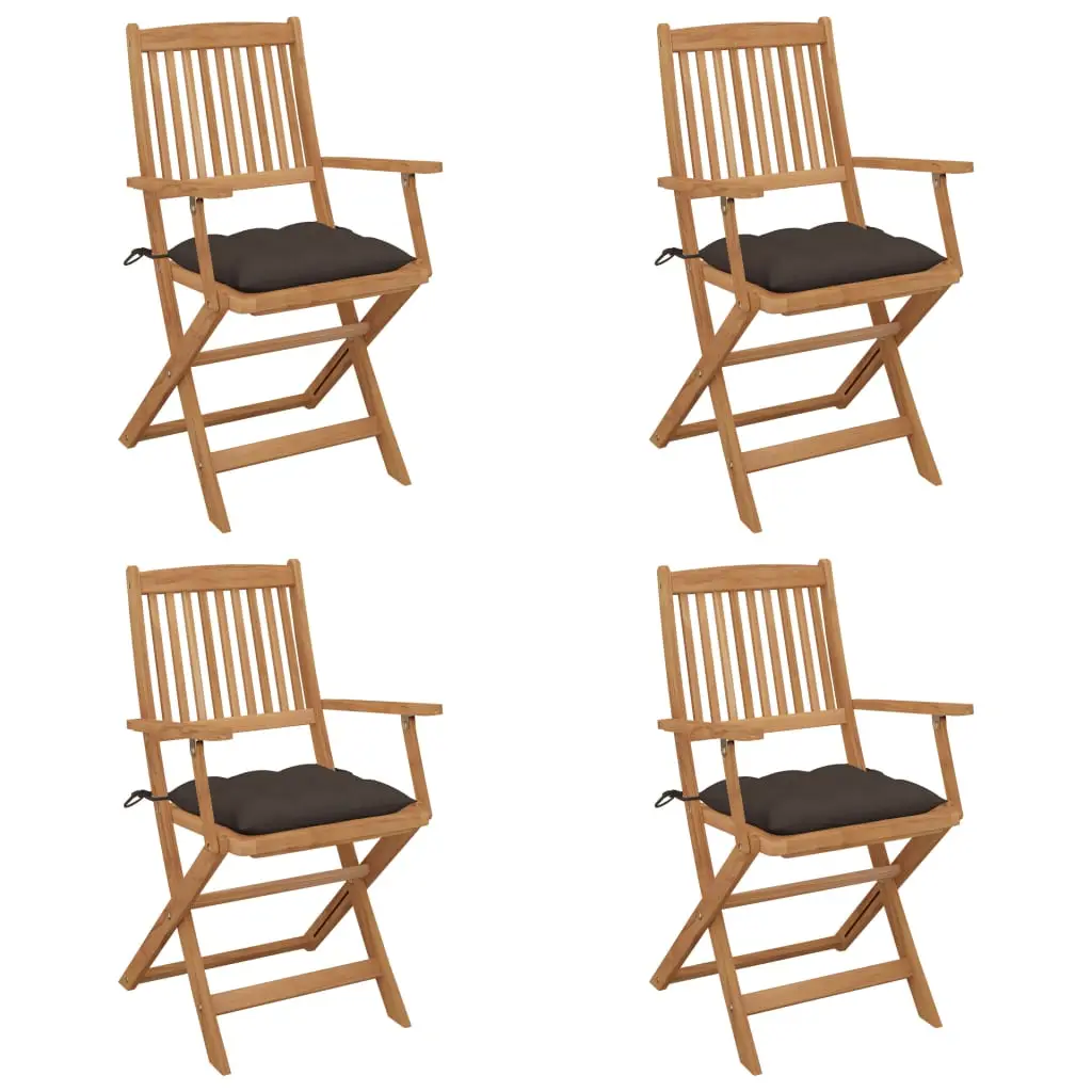 Lot de 4 Chaise bois composite Greencastle Taupe 54 X 57 X 91 cm – P87209T