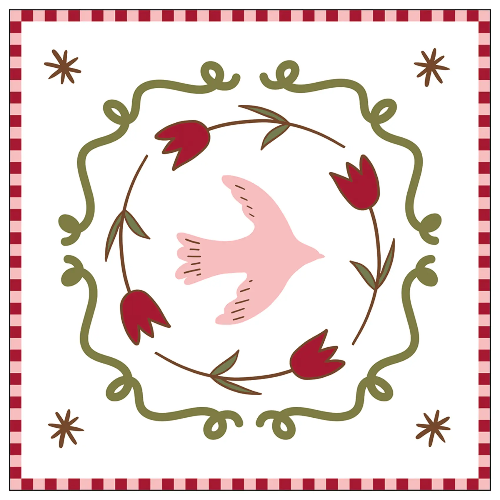 Lot de 20 serviettes papier colombe – OPJET – Papier – Rose