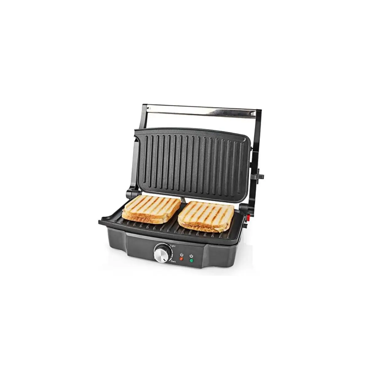 Grill de contact 1500W Sandwiches Pannini Grillades Plaque Anti