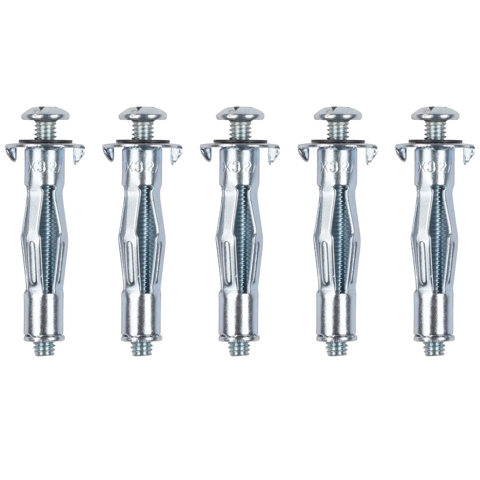 Lot de 5 chevilles en métal à expansion Kreator – m4 x 32mm