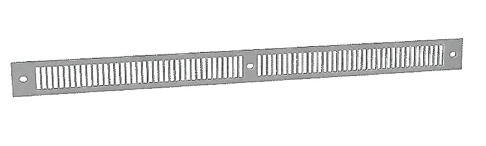 Grille anodisé grise GAE2A gris 390x28x1mm