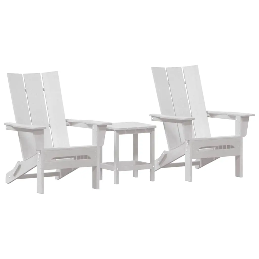 Lot de 3 Chaises Pliables De Jardin – Chaises D’extérieur Blanc 38 x 38 x 46 cm Plastique g1259