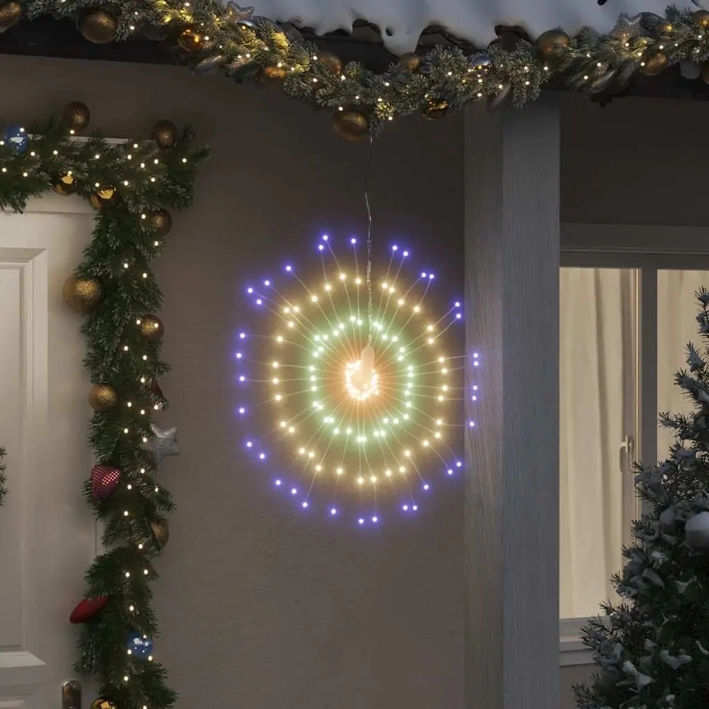 Lot de 4 Étoiles Feu d’Artifice 560 LED Cuivre Déco Noël Multicolore 17 cm – ComfortXL Outdoor Living