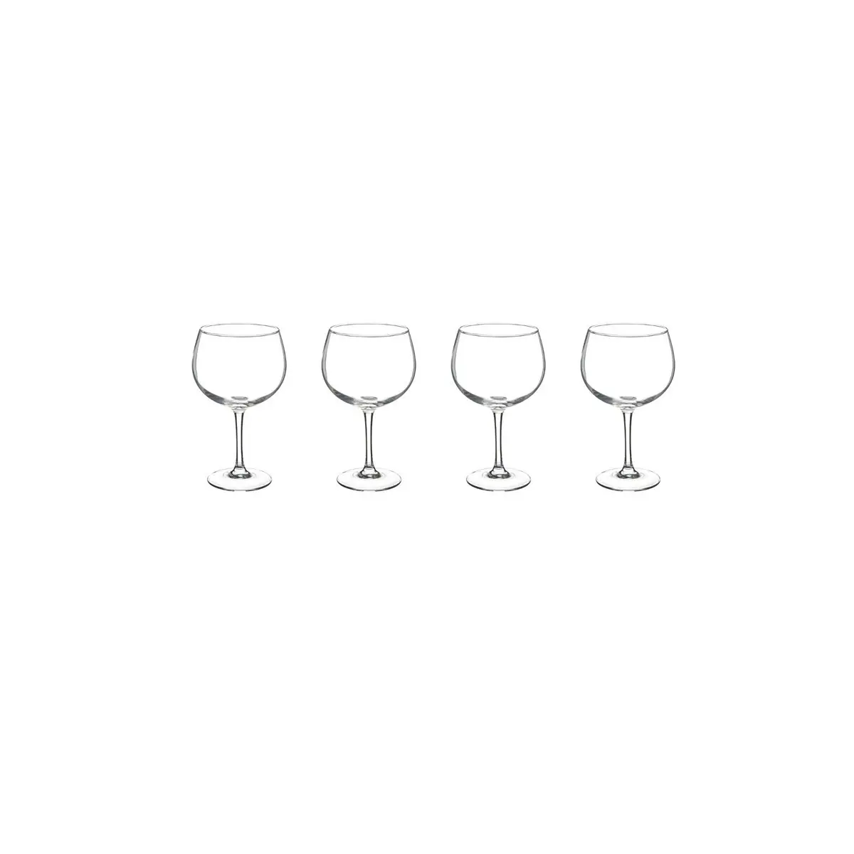 Lot de 4 Verres à Pied «Gin» 70cl Transparent