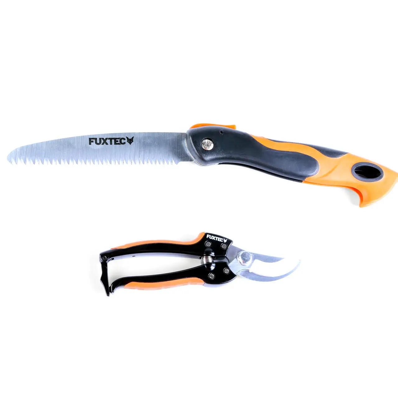 Lot de 2 sécateurs – FUXTEC – FX-HGW2 – sécateur et couteau-scie