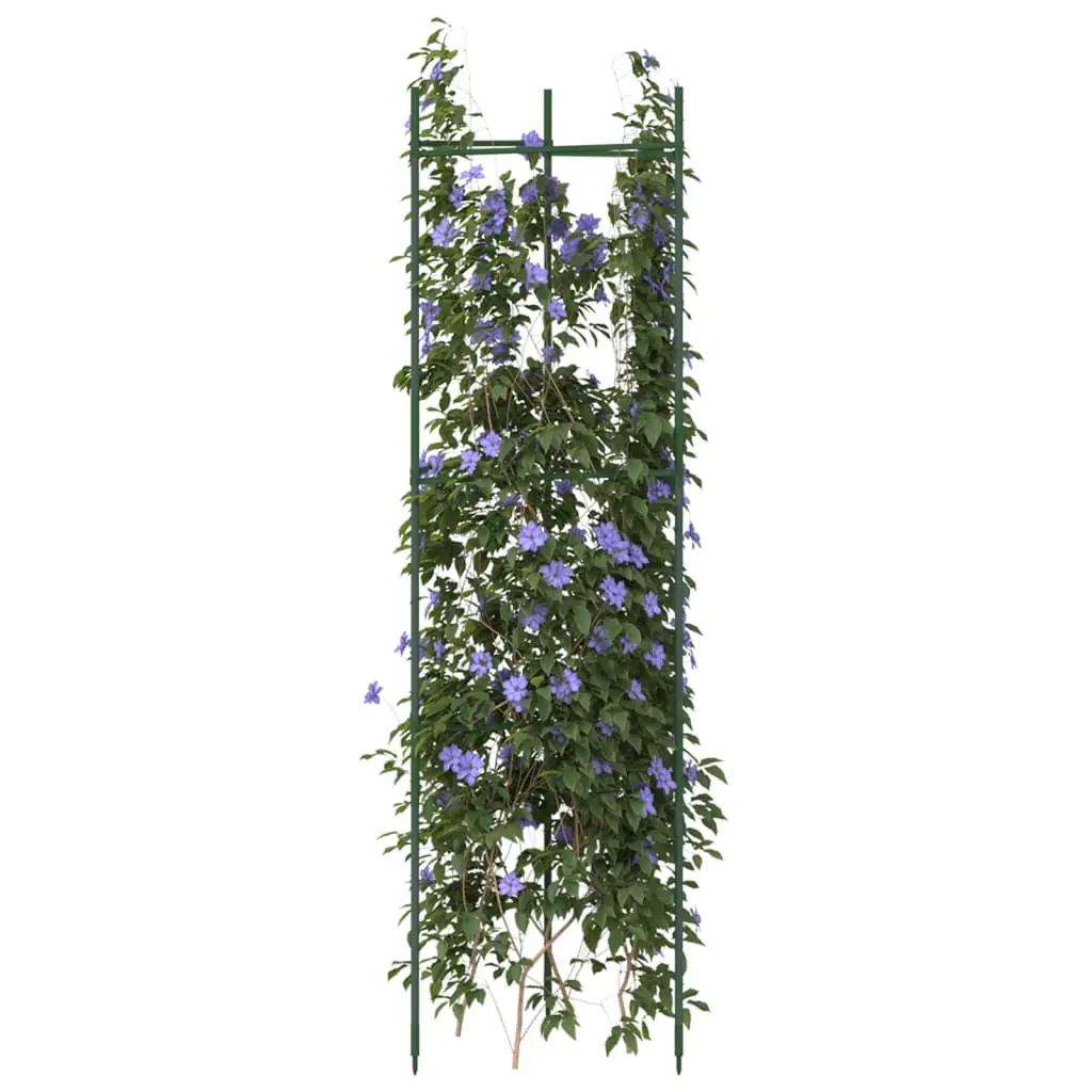 Lot de 4 Tuteurs Tomates Acier Support de Croissance Réglable pour Potager Serre Vert 116 cm – ComfortXL Outdoor Living