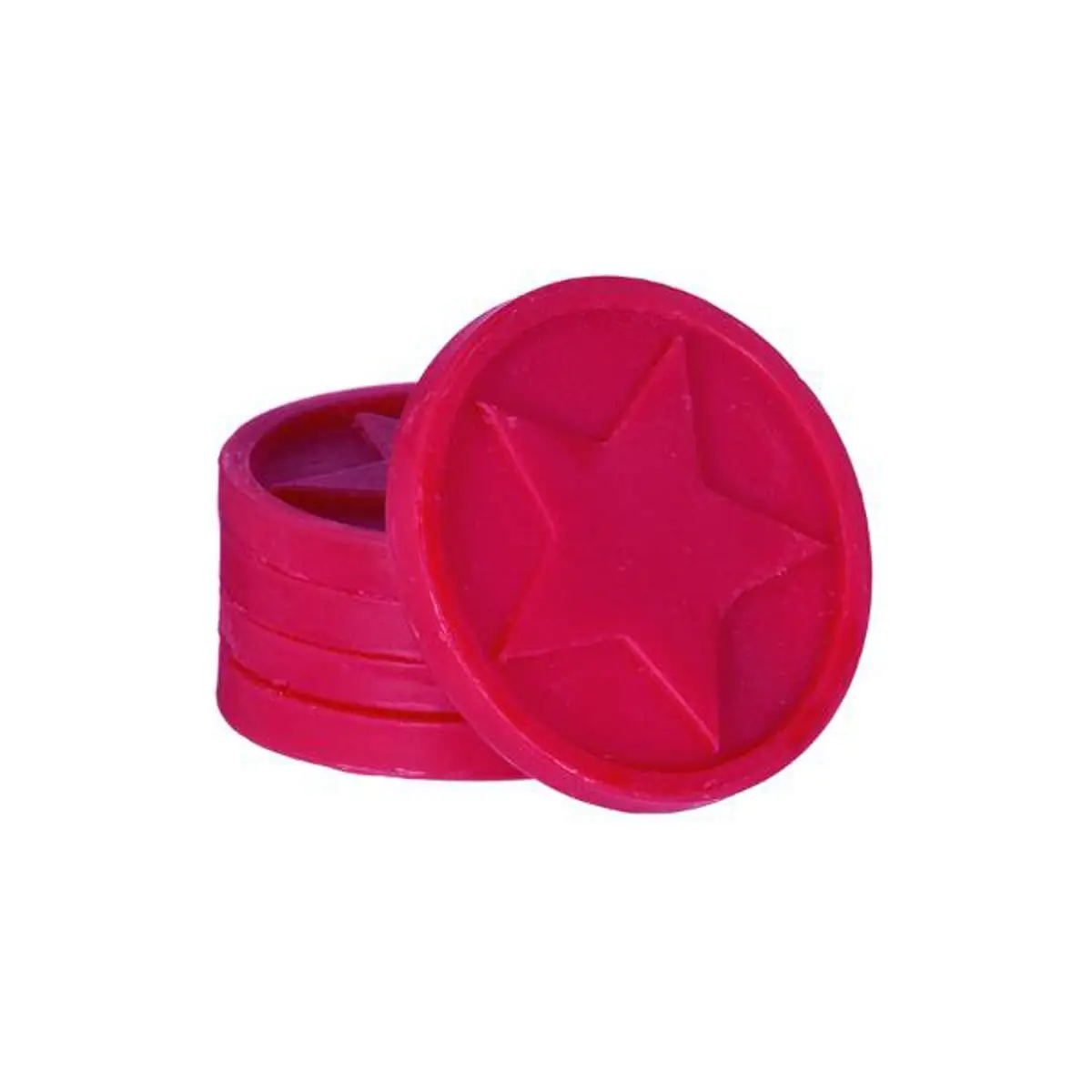 Lot de 5 Cires Parfumées à Brûler «Etoile» 45g Framboise