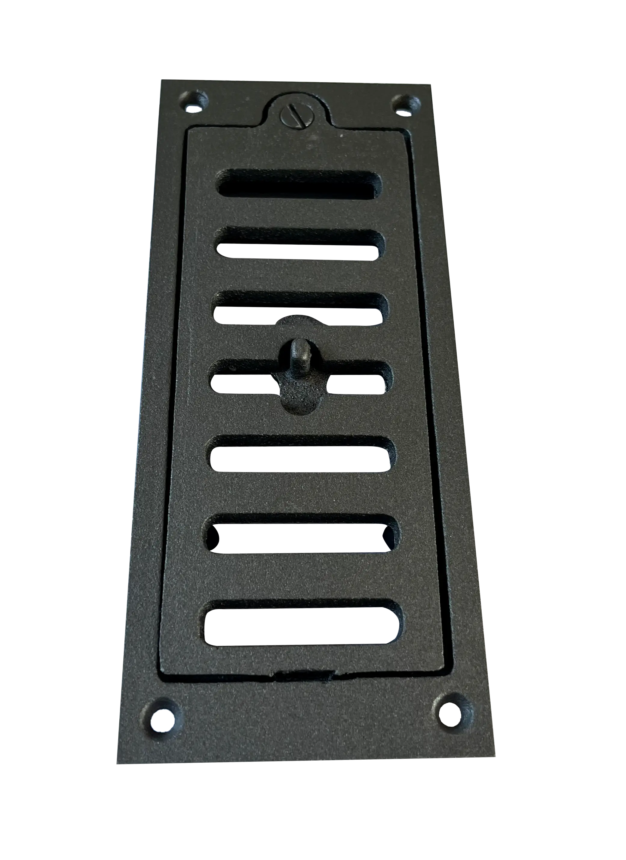 Grille d’arrivée d’air coulissante en fonte 18 cm X 7.5 cm, Dommartin