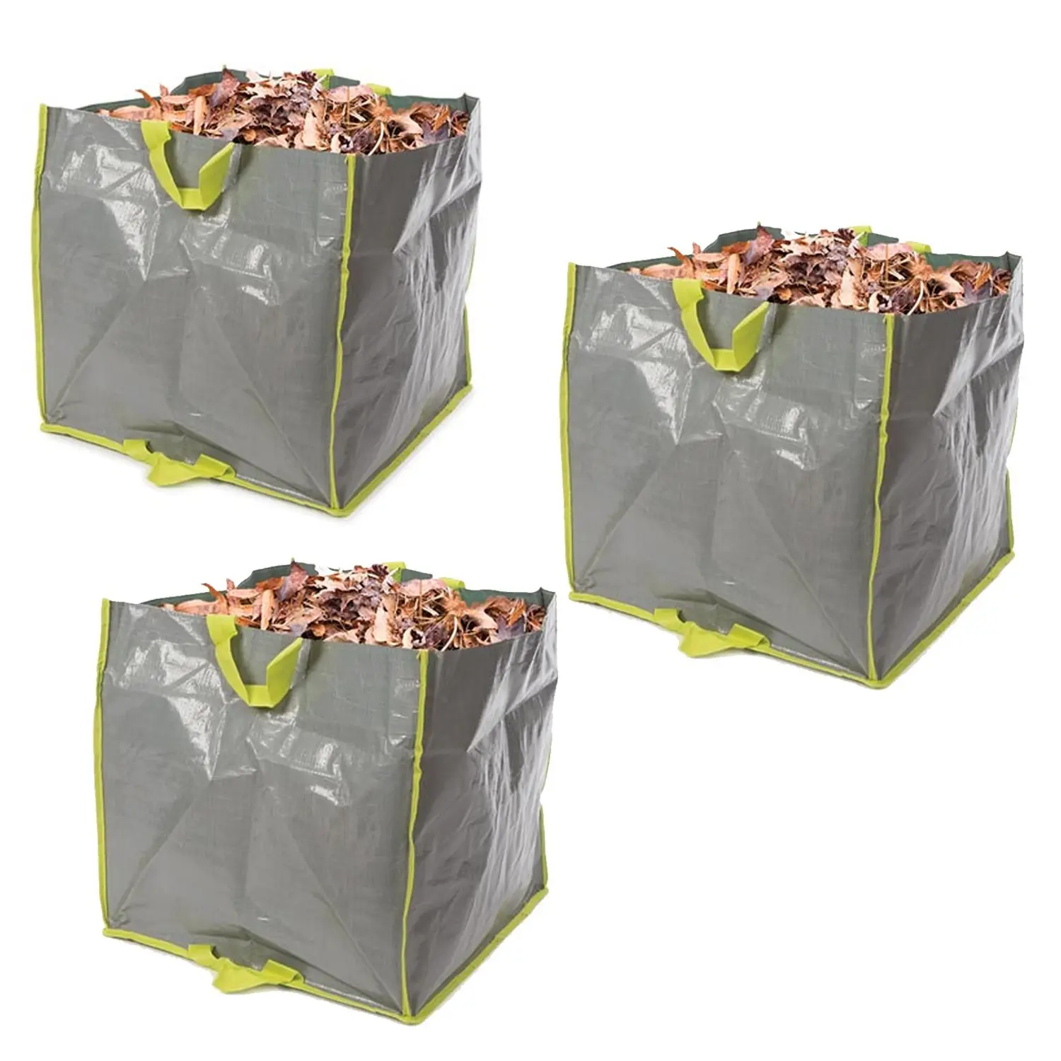 Lot de 3 SACS DE JARDIN MULTIFONCTIONS – POLYPROPYLÈNE – 100 L